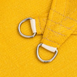 Voile d'ombrage 160 g/m² triangulaire jaune 4x5x5 m PEHD 