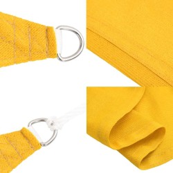 Voile d'ombrage 160 g/m² triangulaire jaune 4x5x5 m PEHD 