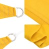 Voile d'ombrage 160 g/m² triangulaire jaune 4x5x5 m PEHD 