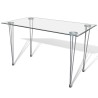 Table à manger et dessus de table en verre transparent  