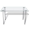 Table à manger et dessus de table en verre transparent  