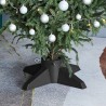 Support de sapin de Noël Gris 55,5x55,5x15 cm 