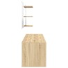 Ensemble de meubles salle de bain 6 pcs chêne bois d'ingénierie 