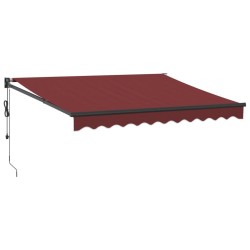 Auvent rétractable automatique bordeaux 300x250 cm 
