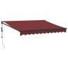 Auvent rétractable automatique bordeaux 300x250 cm 