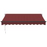 Auvent rétractable automatique bordeaux 300x250 cm 