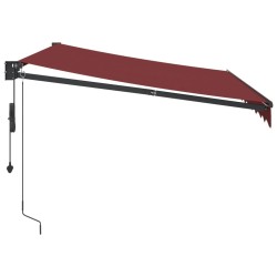 Auvent rétractable automatique bordeaux 300x250 cm 