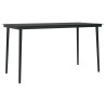 Ensemble à manger de jardin 5 pcs Marron et noir 