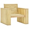 Chaises de jardin lot de 2 avec coussins noir Pin imprégné 
