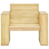Chaises de jardin lot de 2 avec coussins noir Pin imprégné 