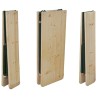 Table de brasserie pliable avec 2 bancs 220 cm Bois de sapin 