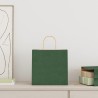 Sacs en papier 50 pcs avec poignées vert 26x17x25 cm 