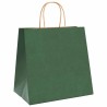 Sacs en papier 50 pcs avec poignées vert 26x17x25 cm 