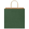 Sacs en papier 50 pcs avec poignées vert 26x17x25 cm 