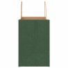Sacs en papier 50 pcs avec poignées vert 26x17x25 cm 