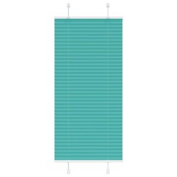 Store plissé vert pétrole 65x100 cm largeur du tissu 64,4 cm 