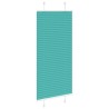 Store plissé vert pétrole 65x100 cm largeur du tissu 64,4 cm 