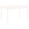 Ensemble à manger de jardin 5pcs blanc bois massif de pin 