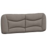 Lit avec matelas taupe 120x200 cm tissu 