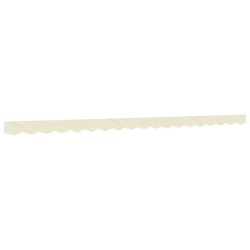 Tissu de remplacement de cantonnière d’auvent rayure crème 4,5m 