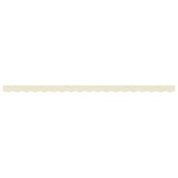 Tissu de remplacement de cantonnière d’auvent rayure crème 4,5m 