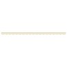 Tissu de remplacement de cantonnière d’auvent rayure crème 4,5m 