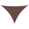 Voile de parasol tissu oxford triangulaire 2,5x2,5x3,5 m marron 