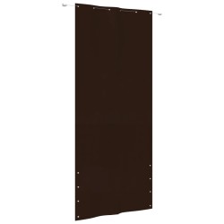 Écran de balcon Marron 120x240 cm Tissu Oxford 