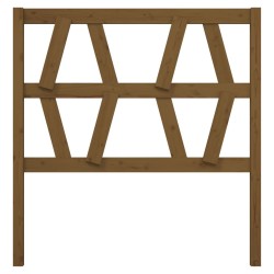 Tête de lit Marron miel 106x4x100 cm Bois massif de pin 