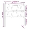 Tête de lit Marron miel 106x4x100 cm Bois massif de pin 