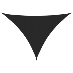 Voile de parasol tissu oxford triangulaire 2,5x2,5x3,5 m noir 