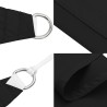 Voile de parasol tissu oxford triangulaire 2,5x2,5x3,5 m noir 
