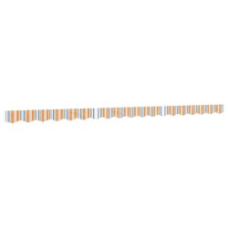 Tissu de remplacement de cantonnière d’auvent multicolore 4,5 m 