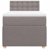 Sommier à lattes de lit avec matelas Taupe 80x200 cm Tissu 