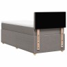 Sommier à lattes de lit avec matelas Taupe 80x200 cm Tissu 