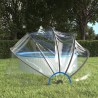 Dôme de piscine rond 406x203 cm PVC 