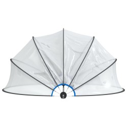 Dôme de piscine rond 406x203 cm PVC 