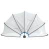Dôme de piscine rond 406x203 cm PVC 