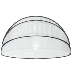 Dôme de piscine rond 406x203 cm PVC 