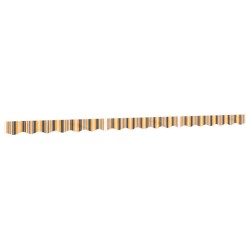 Tissu de remplacement de cantonnière d’auvent rayure jaune gris 