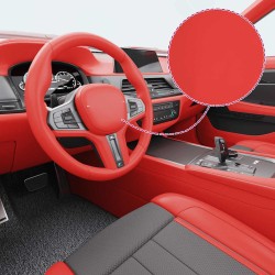 Films de voiture 2 pcs Rouge mat 100x150 cm+50x150 cm 