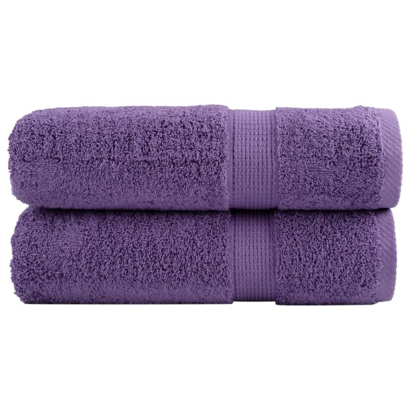 Serviettes de douche de qualité supérieure SOLUND 2 pcs violet 