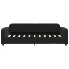 Lit de jour avec matelas noir 90x190 cm velours 