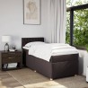 Sommier à lattes de lit avec matelas Marron foncé 90x190 cm 