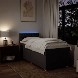 Sommier à lattes de lit avec matelas Marron foncé 90x190 cm 