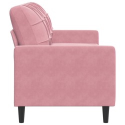 Canapé à 3 places Rose 180 cm Velours 