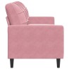 Canapé à 3 places Rose 180 cm Velours 