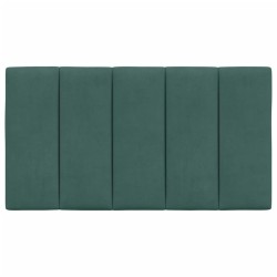 Coussin de tête de lit vert foncé 80 cm velours 