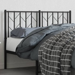 Tête de lit métal noir 120 cm 