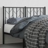 Tête de lit métal noir 120 cm 